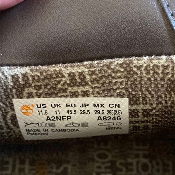 Timberland Brown Leather rebotl ortholite boots - Picture 5 of 9